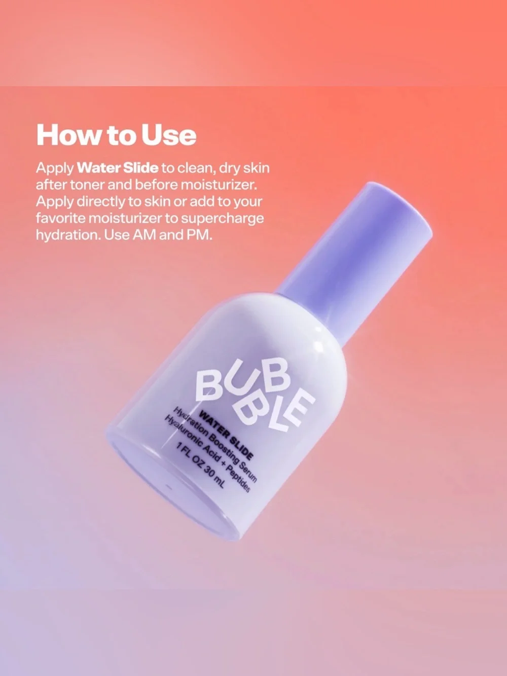 Bubble Water Slide Hydration Boosting Serum 1oz (30ml)